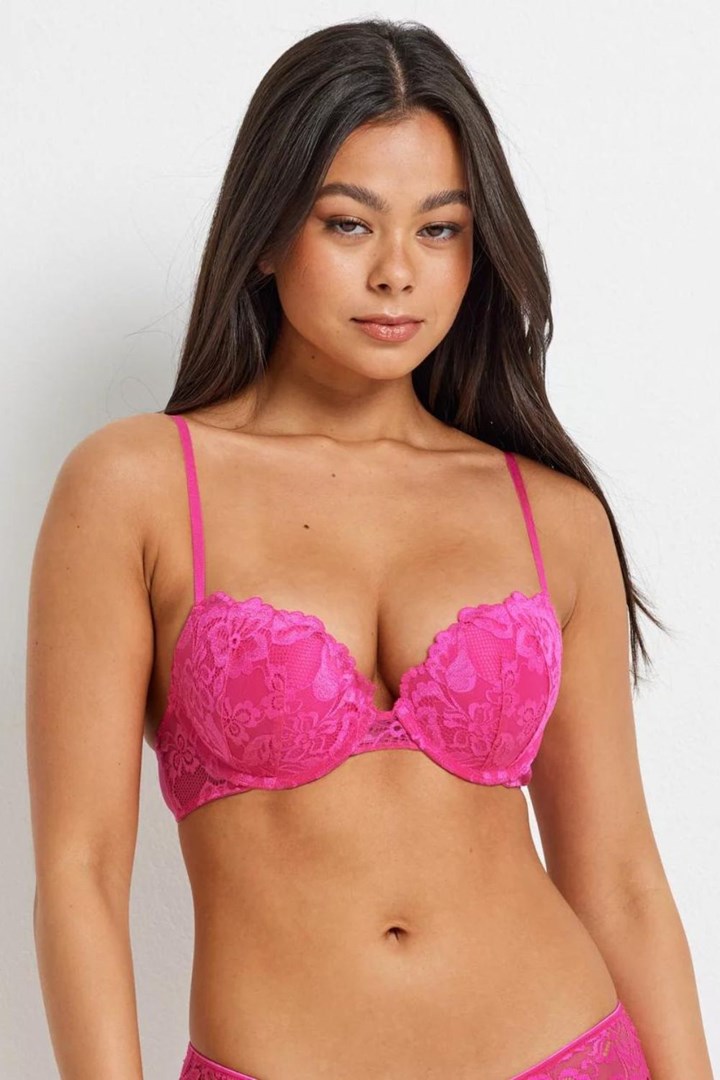 Sexy Lace Front Clre A Push Up Bra For Women Small Breasts, Push