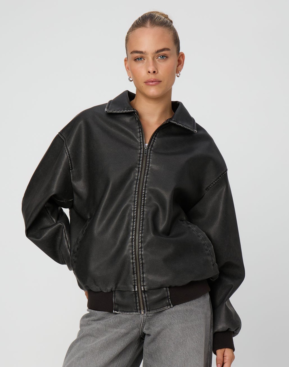 Glassons Faux Leather bomber jacket