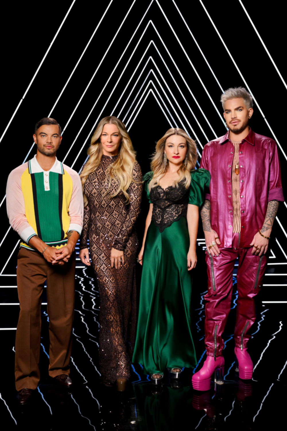 The Voice Australia coaches (L-R: Guy Sebastian, LeAnn Rimes, Kate Miller-Heidke, Adam Lambert).