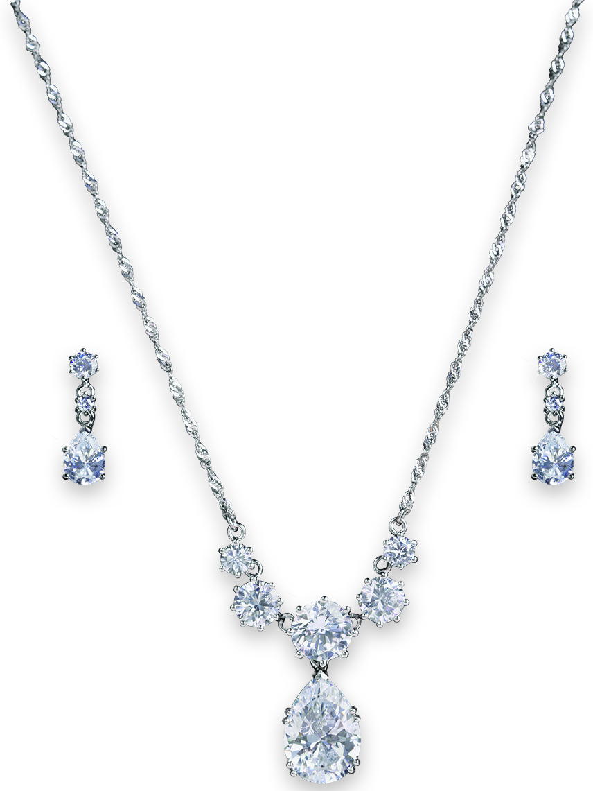 The Coronation Celebration Pendant and Earrings set