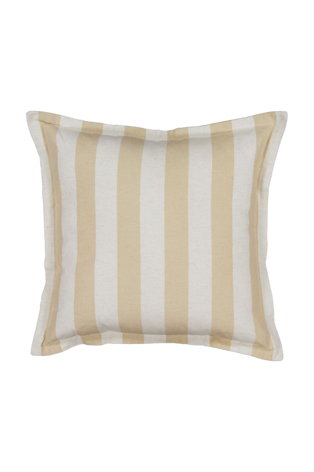 Kmart white and beige stripe cushion