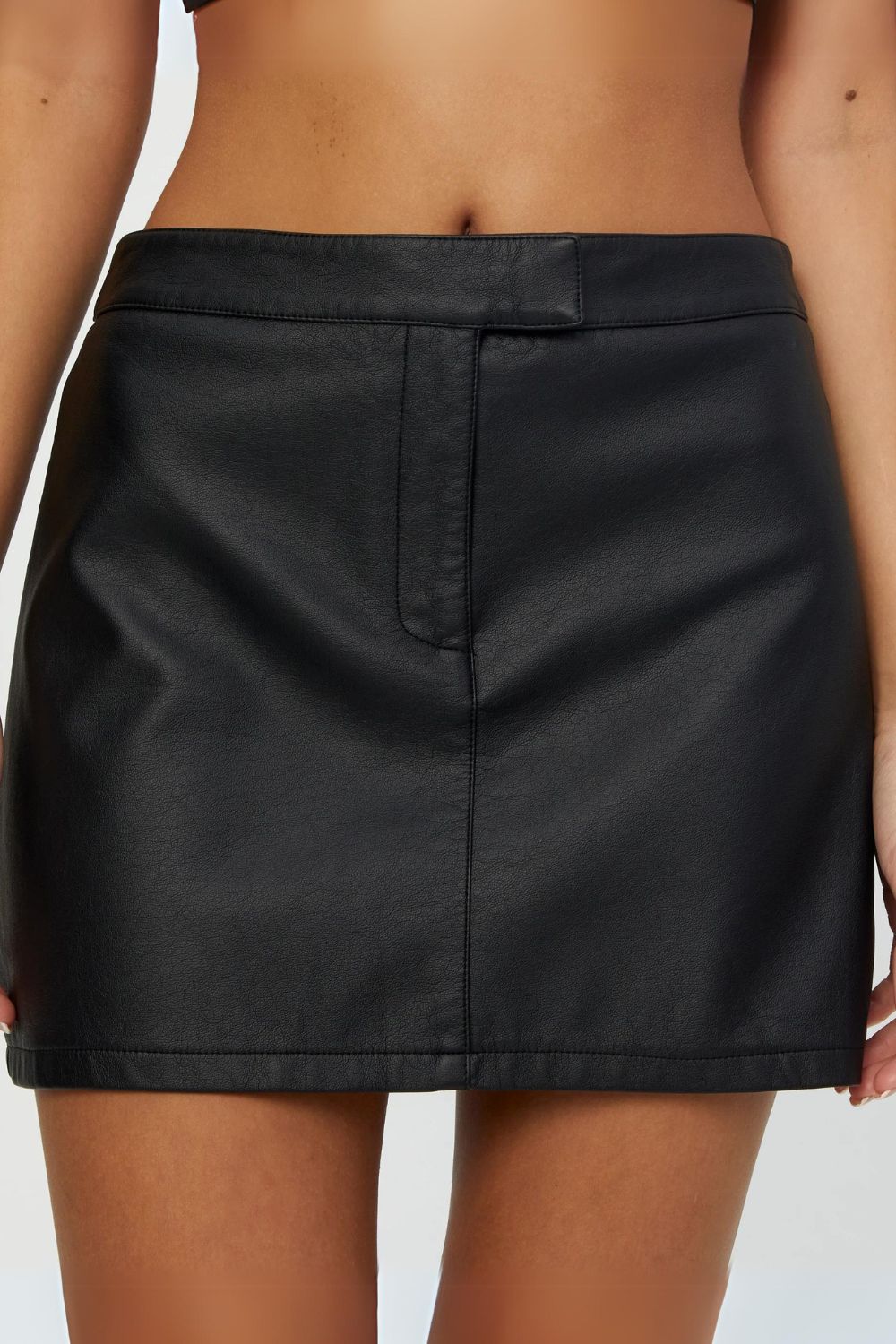 affordable leather skirt