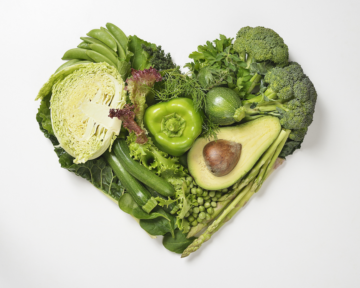 green leafy vegetables avocado broccoli