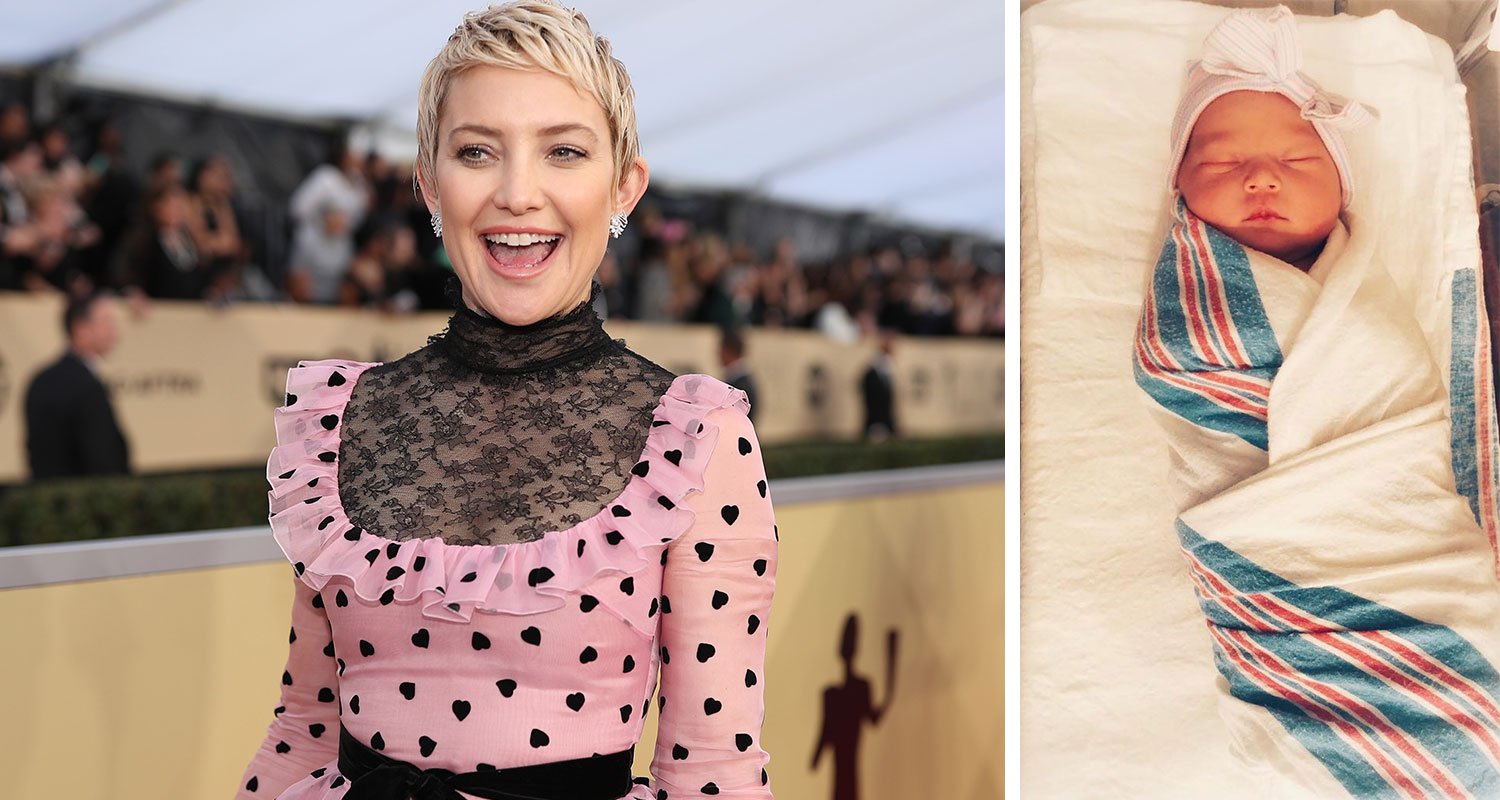 Kate Hudson has shared the first photo of her baby daughter Rani Rose WHO