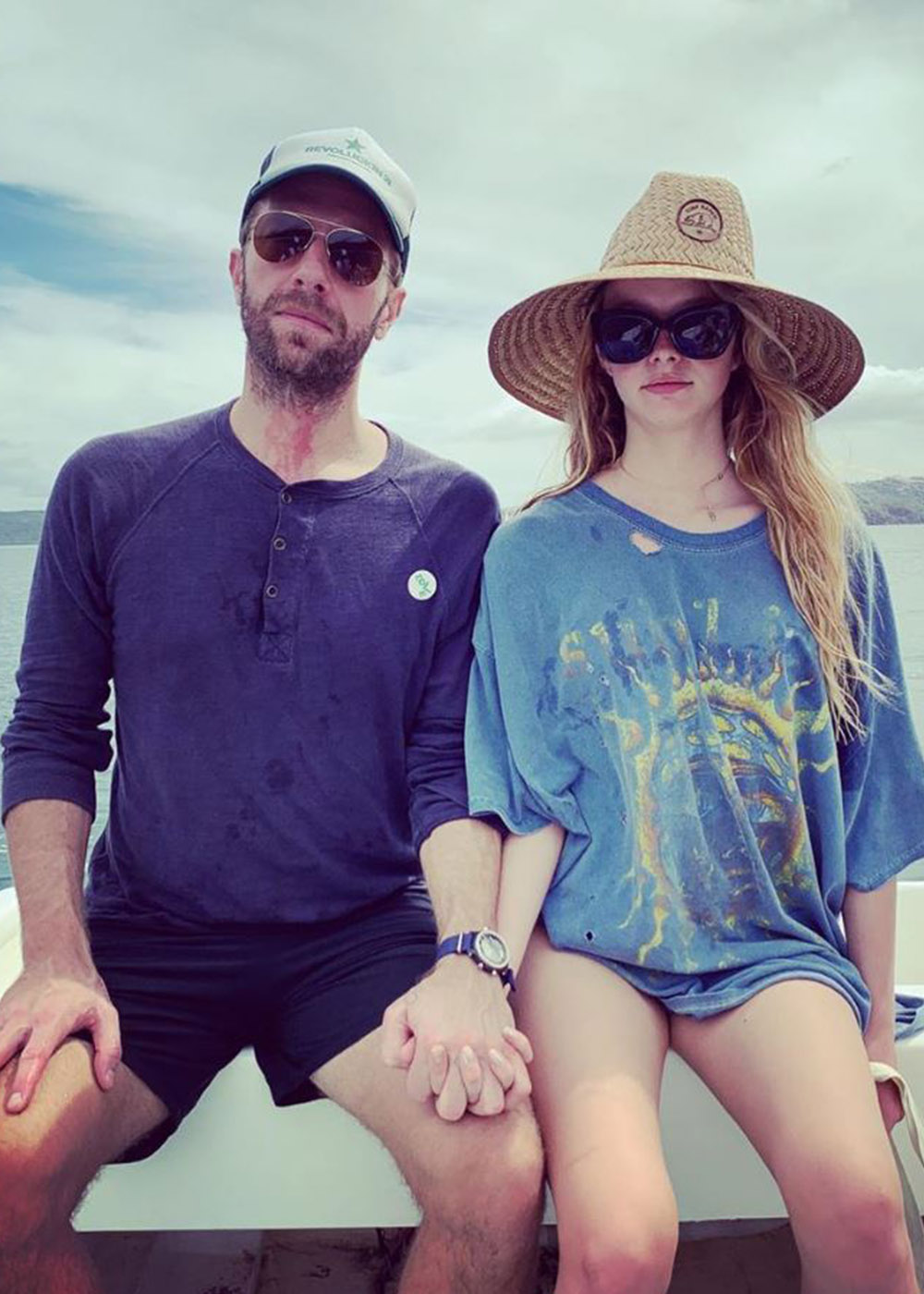 Chris and Apple Martin