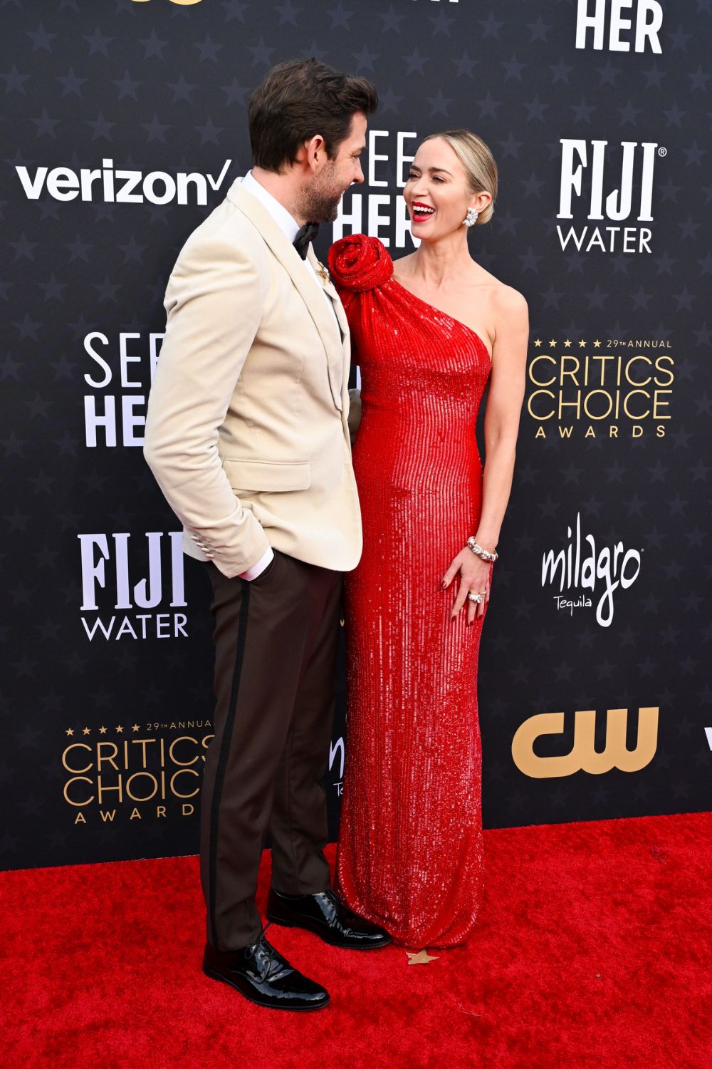 John Krasinski and Emily Blunt.